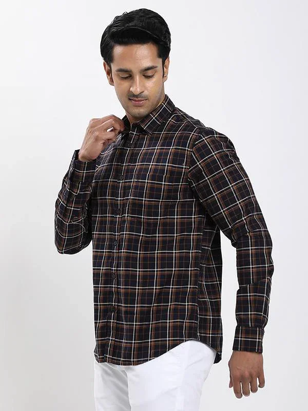 Men's Check Full Sleeves Cotton Shirt - Image 2