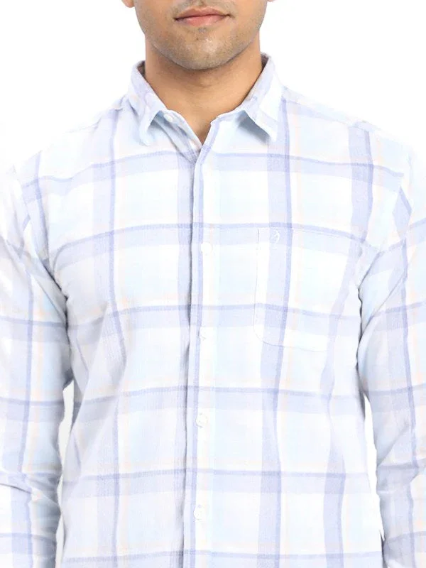 Men's Check Full Sleeves Cotton Shirt - Image 3