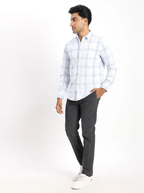 Men's Check Full Sleeves Cotton Shirt - Image 5