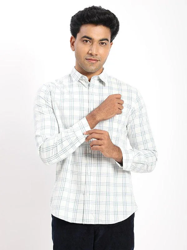 Men's Check Full Sleeves Cotton Shirt