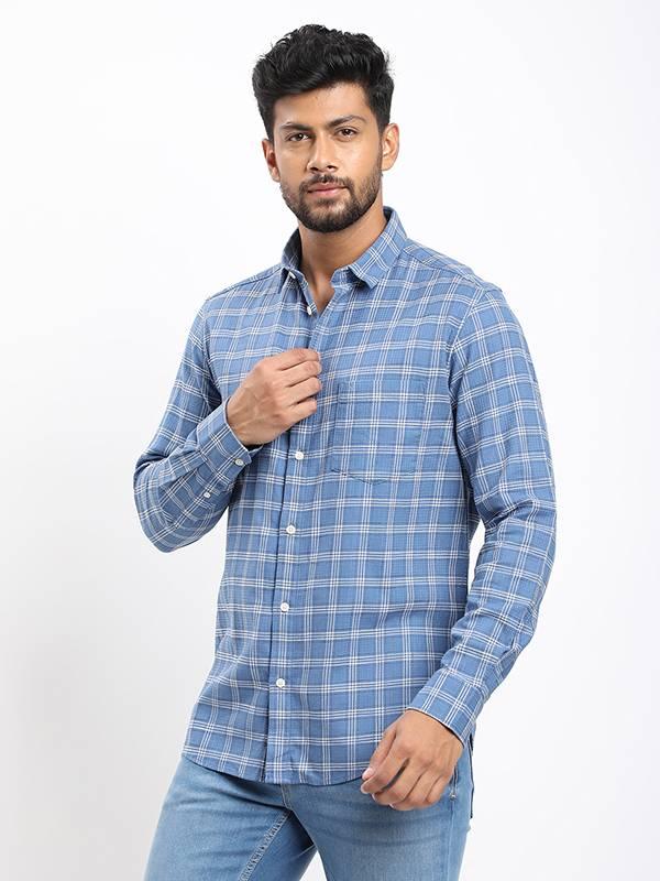 Men's Check Full Sleeves Cotton Shirt - Image 2