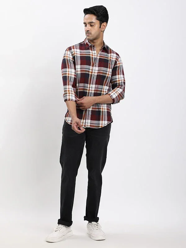 Men's Check Full Sleeves Cotton Shirt - Image 10