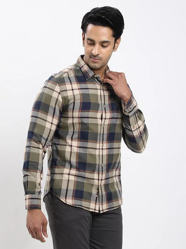 Men's Check Full Sleeves Cotton Shirt - Image 2