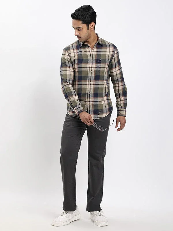 Men's Check Full Sleeves Cotton Shirt - Image 5