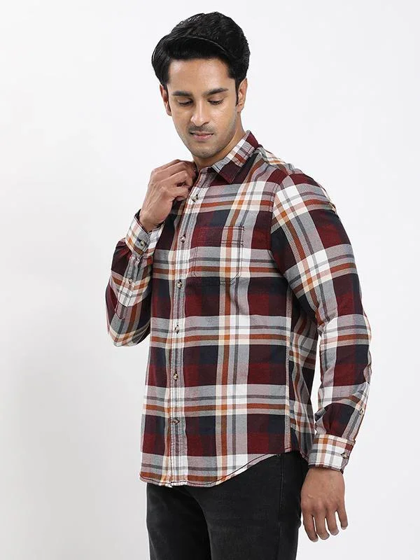 Men's Check Full Sleeves Cotton Shirt - Image 7