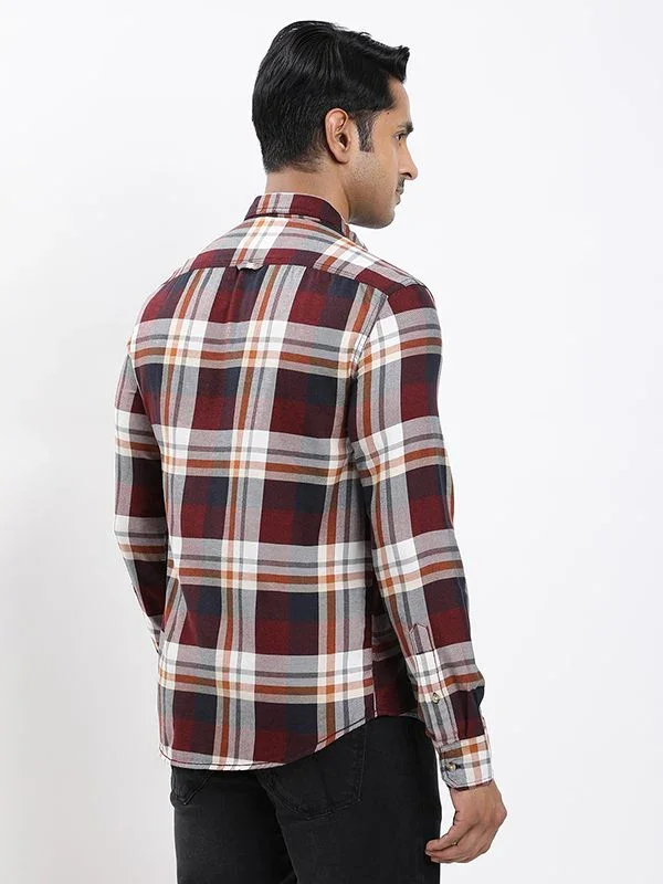Men's Check Full Sleeves Cotton Shirt - Image 9