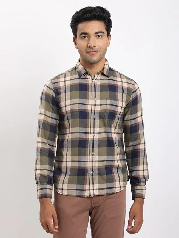 Men's Check Full Sleeves Cotton Shirt
