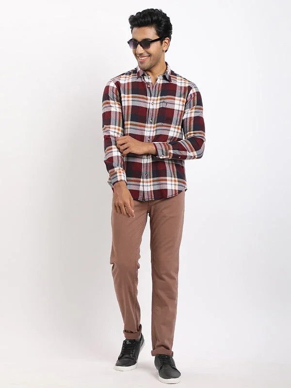 Men's Check Full Sleeves Cotton Shirt - Image 10