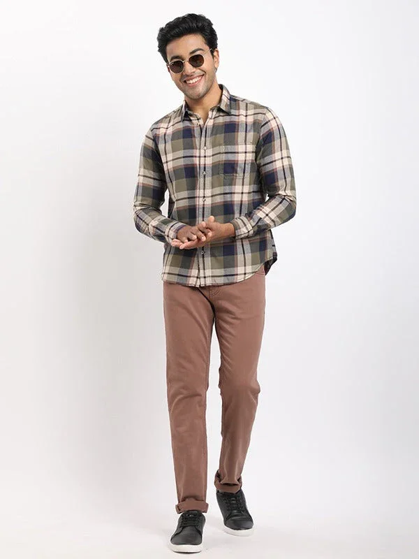 Men's Check Full Sleeves Cotton Shirt - Image 5