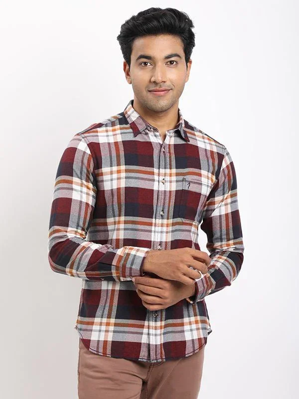 Men's Check Full Sleeves Cotton Shirt - Image 6