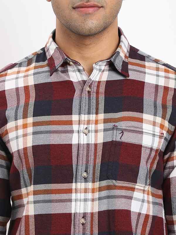 Men's Check Full Sleeves Cotton Shirt - Image 8