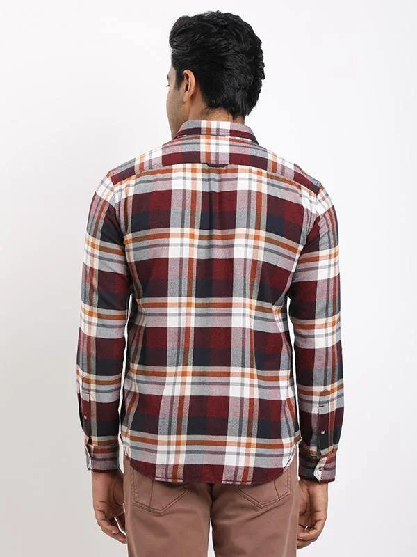 Men's Check Full Sleeves Cotton Shirt - Image 9