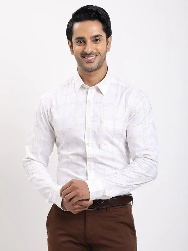 Men's Check Full Sleeves Cotton Shirt