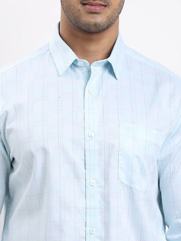 Men's Check Full Sleeves Cotton Shirt - Image 3