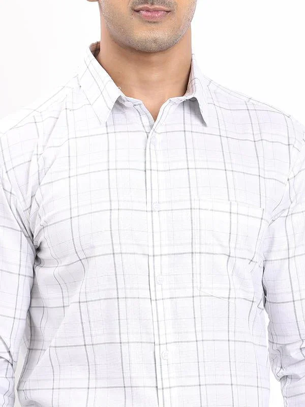 Men's Check Full Sleeves Cotton Shirt - Image 3