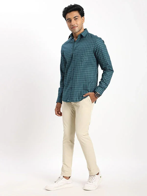 Men's Check Full Sleeves Cotton Shirt - Image 10