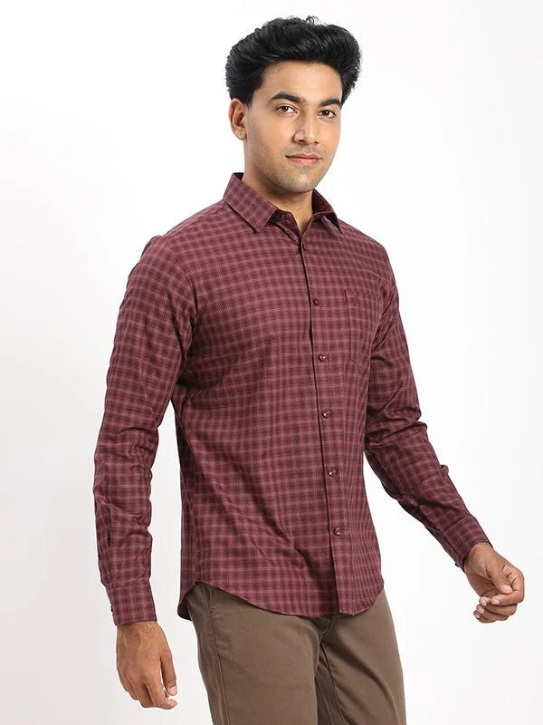 Men's Check Full Sleeves Cotton Shirt - Image 2