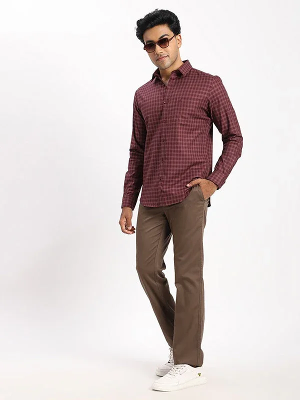Men's Check Full Sleeves Cotton Shirt - Image 5