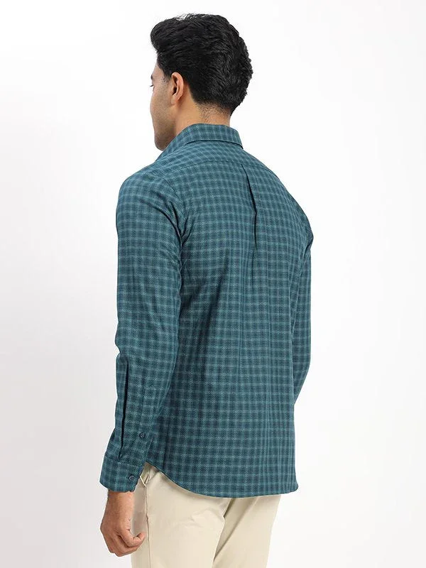 Men's Check Full Sleeves Cotton Shirt - Image 9