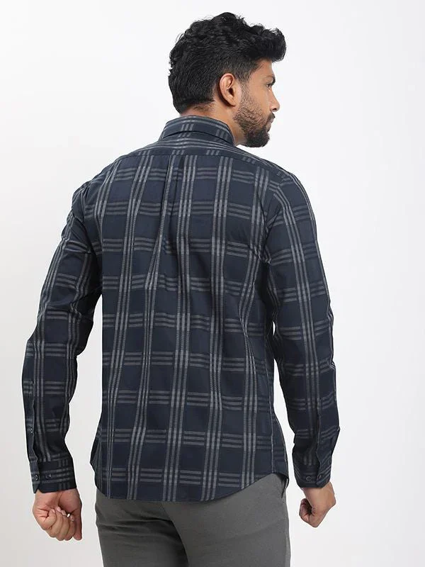Men's Check Full Sleeves Cotton Shirt - Image 3