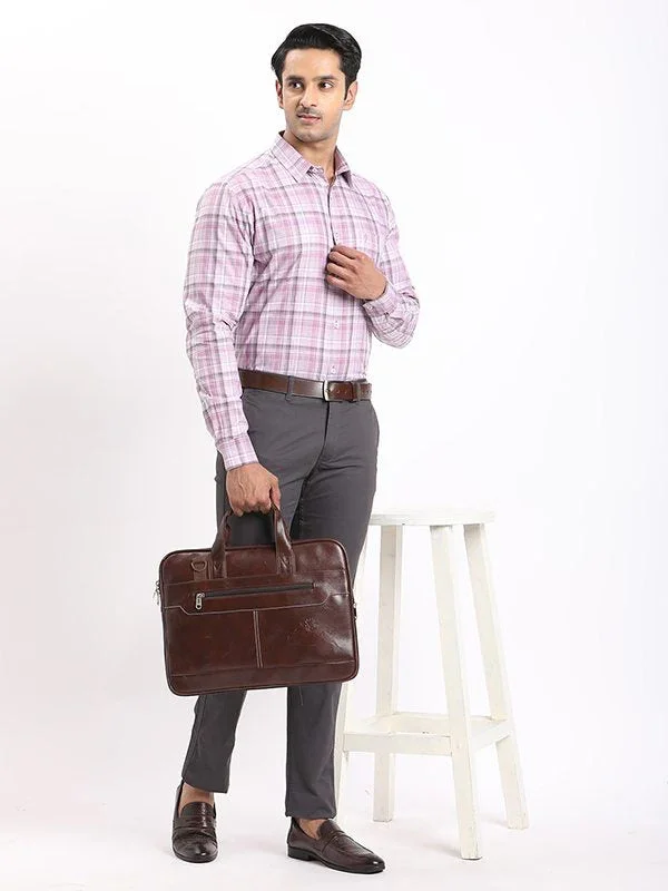 Men's Check Full Sleeves Cotton Shirt - Image 10