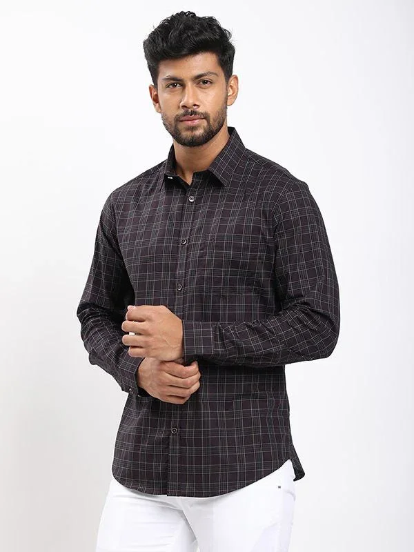 Men's Check Full Sleeves Cotton Shirt - Image 2