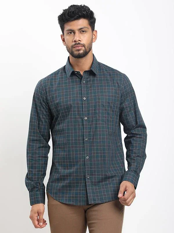 Men's Check Full Sleeves Cotton Shirt - Image 6