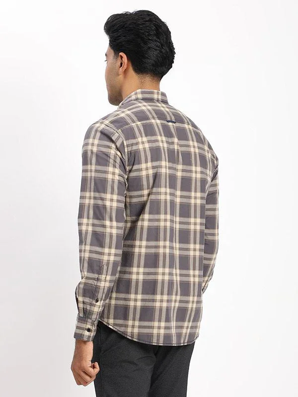 Men's Check Full Sleeves Cotton Shirt - Image 9