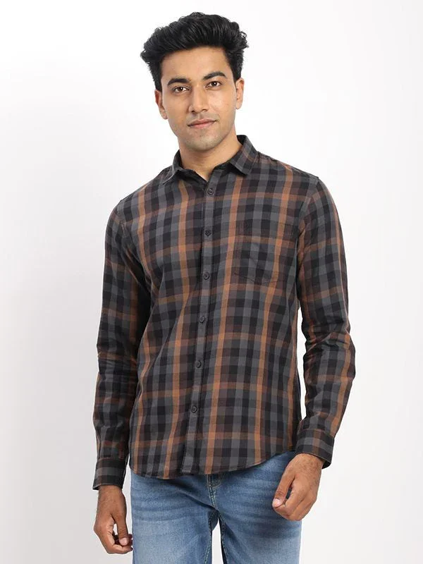 Men's Check Full Sleeves Cotton Shirt
