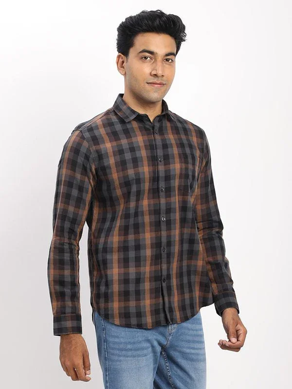 Men's Check Full Sleeves Cotton Shirt - Image 2