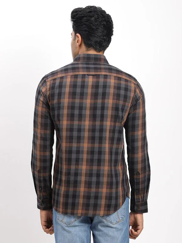 Men's Check Full Sleeves Cotton Shirt - Image 4