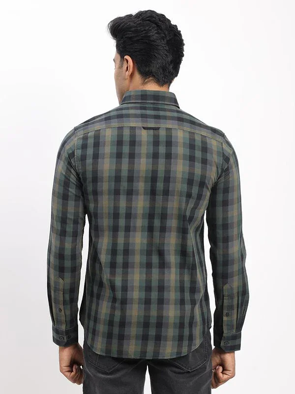 Men's Check Full Sleeves Cotton Shirt - Image 9