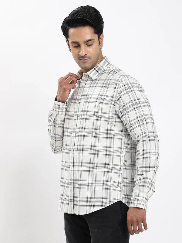 Men's Check Full Sleeves Cotton Shirt - Image 2