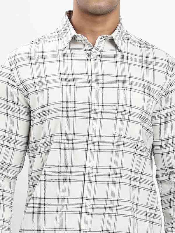 Men's Check Full Sleeves Cotton Shirt - Image 3