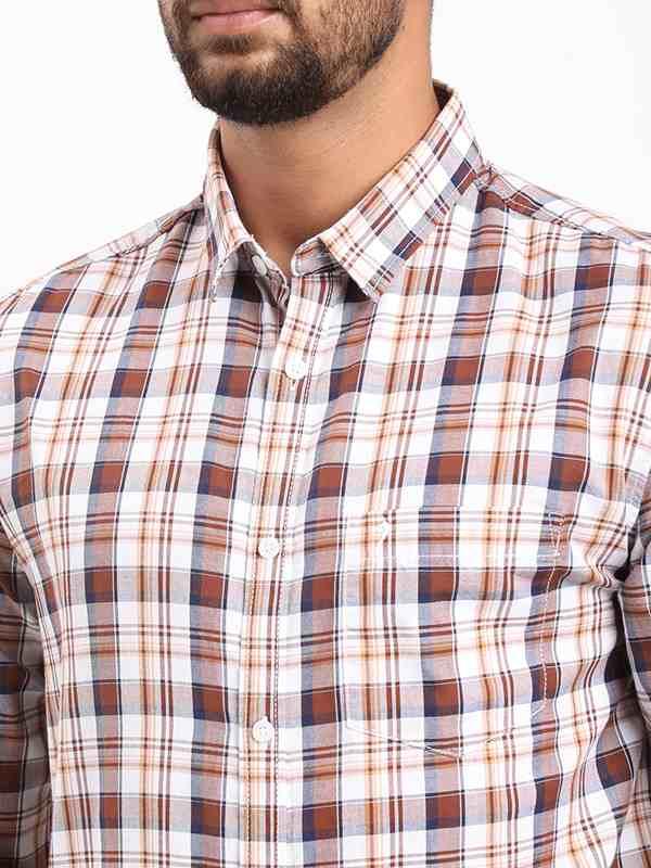 Men's Check Full Sleeves Cotton Shirt - Image 3