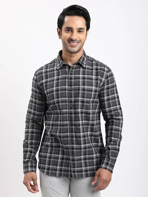 Men's Check Full Sleeves Cotton Shirt