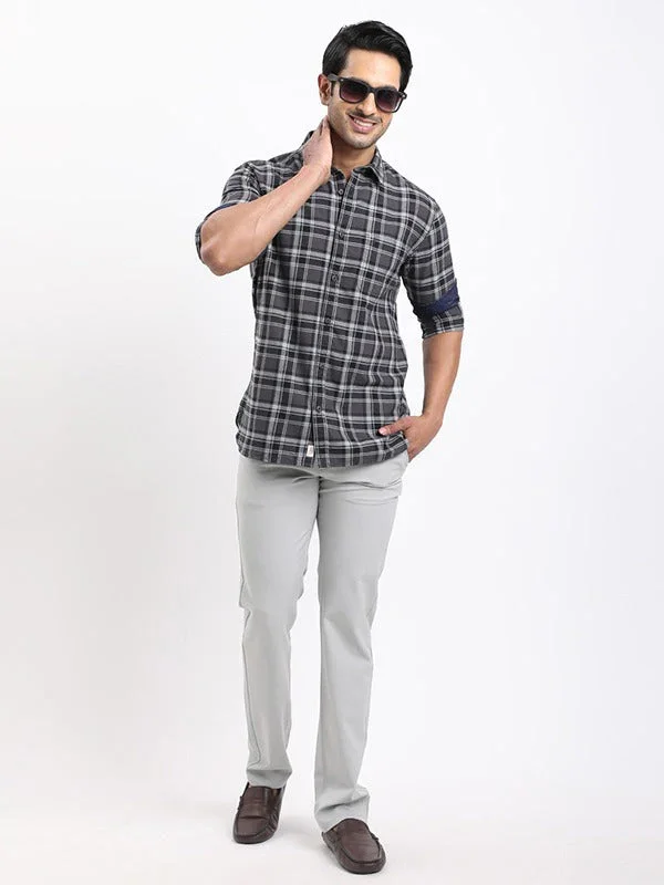 Men's Check Full Sleeves Cotton Shirt - Image 5