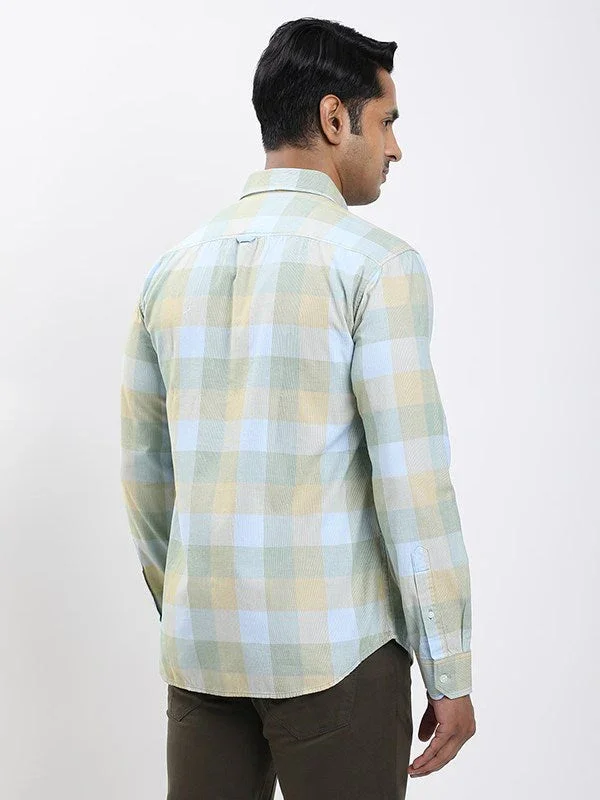 Men's Check Full Sleeves Cotton Shirt - Image 4