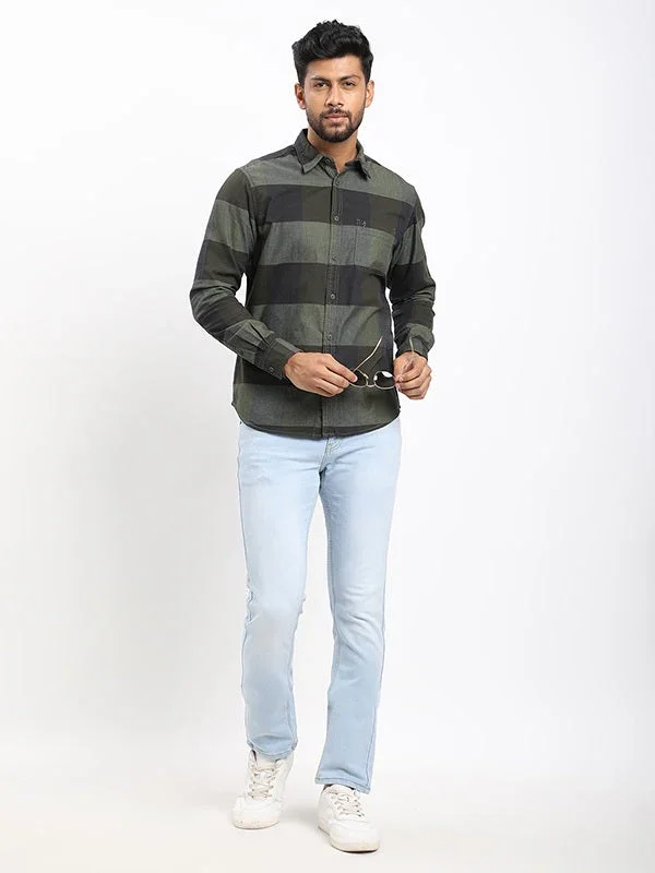 Men's Check Full Sleeves Cotton Shirt - Image 5