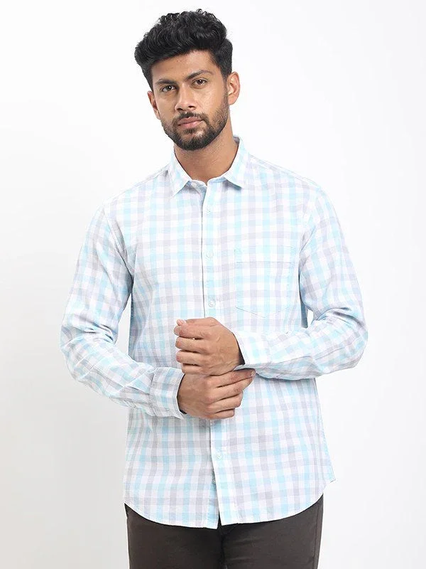 Men's Check Full Sleeves Cotton Shirt