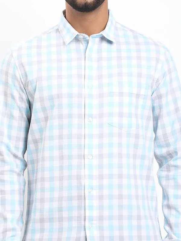 Men's Check Full Sleeves Cotton Shirt - Image 3