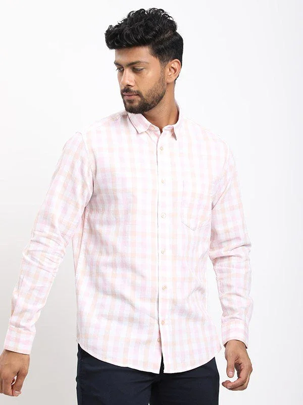 Men's Check Full Sleeves Cotton Shirt - Image 7