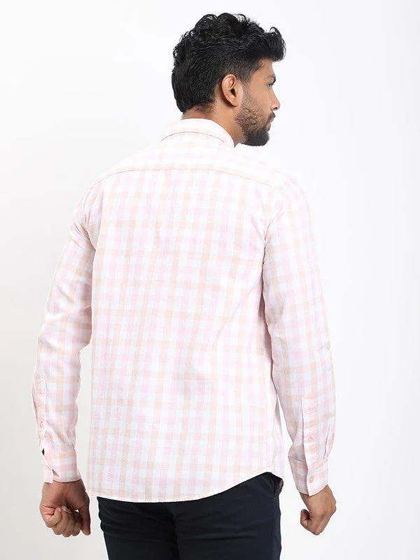 Men's Check Full Sleeves Cotton Shirt - Image 9