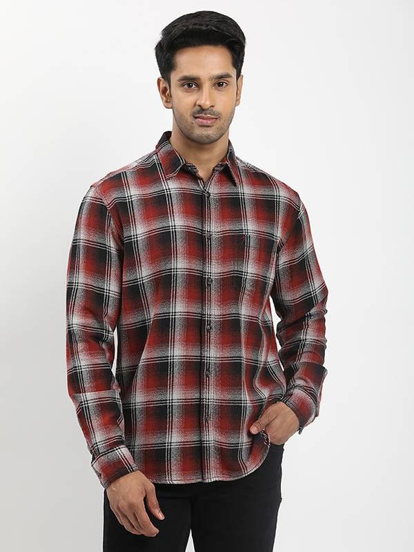 Men's Check Full Sleeves Cotton Shirt