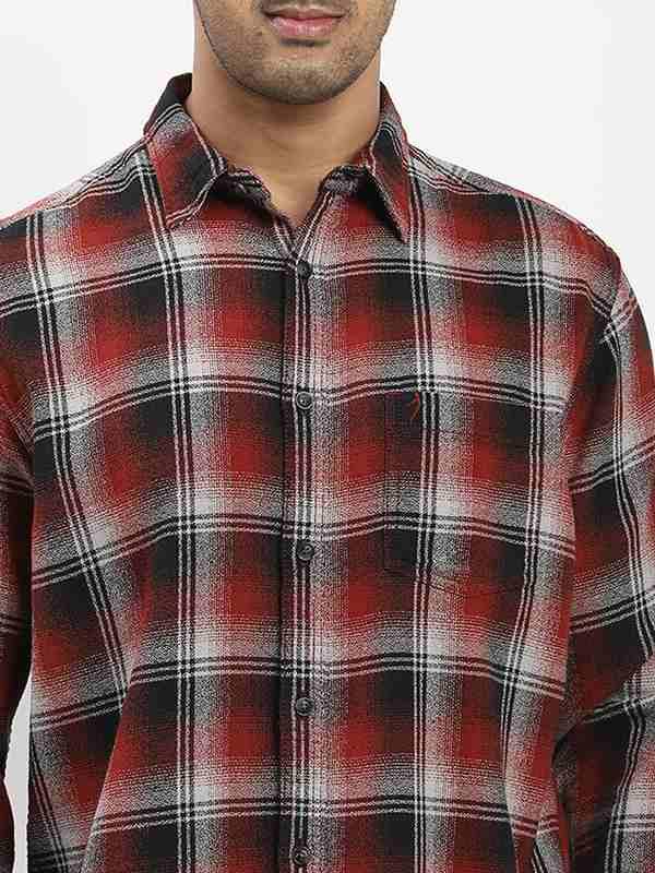 Men's Check Full Sleeves Cotton Shirt - Image 3