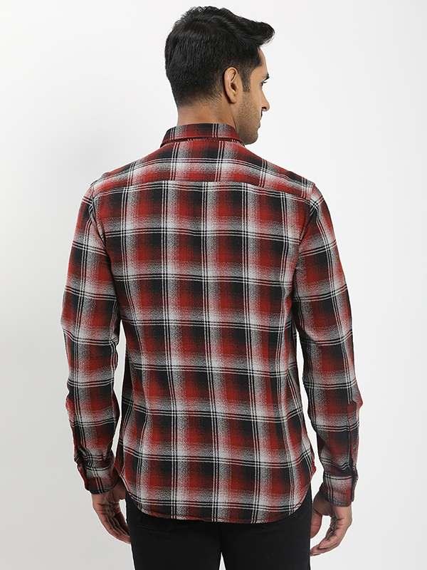 Men's Check Full Sleeves Cotton Shirt - Image 5