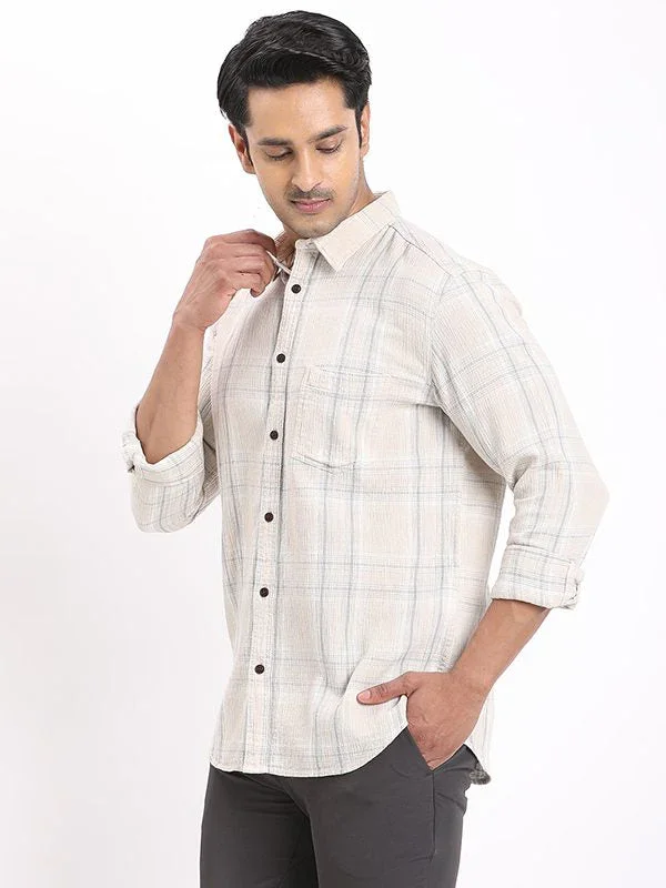 Men's Check Full Sleeves Cotton Shirt - Image 2