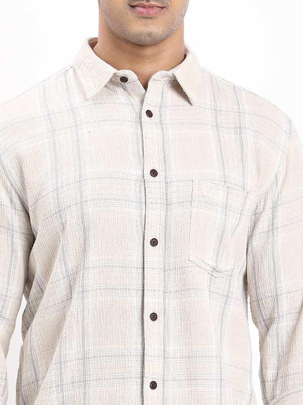 Men's Check Full Sleeves Cotton Shirt - Image 3