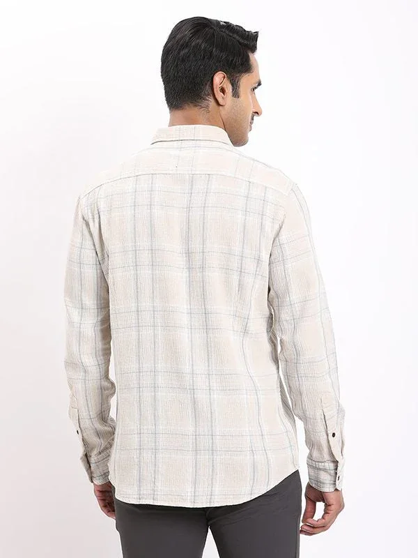 Men's Check Full Sleeves Cotton Shirt - Image 4
