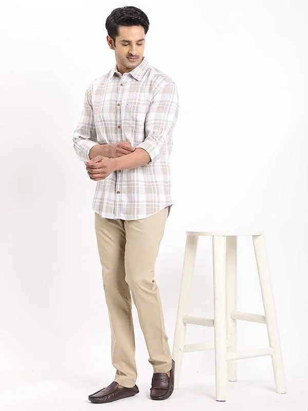 Men's Check Full Sleeves Cotton Shirt - Image 10